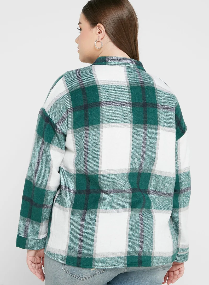 Ginger Plus Button Down Shacket