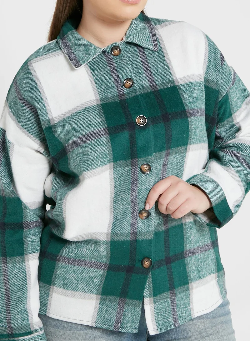Ginger Plus Button Down Shacket