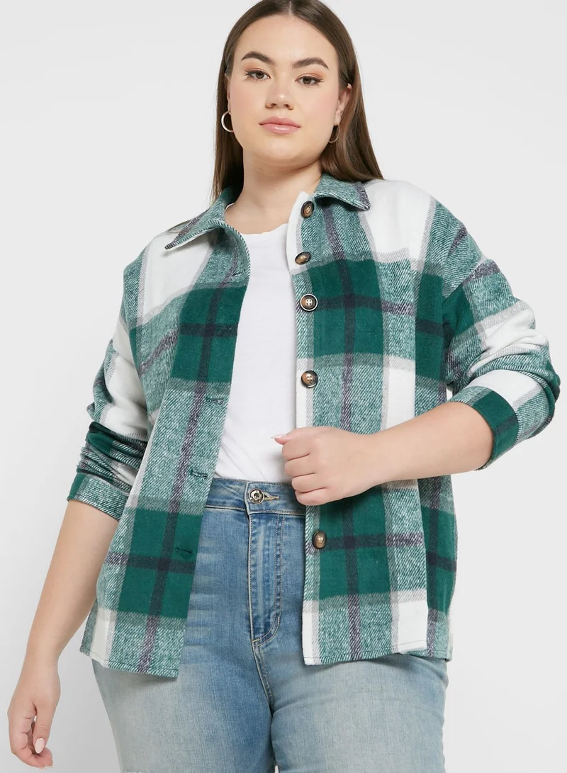 Ginger Plus Button Down Shacket
