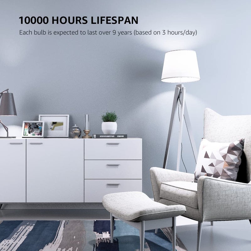 Lepro 100W Equivalent LED Light Bulbs, 14W 1500 Lumens Daylight White 5000K Non-Dimmable, A19 E26 Standard Base, 10000 Hour Lifetime, Pack of 3 - Image 2