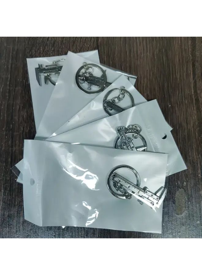 5pcs Mini Vernier Caliper Keychain 0 40mm Precision Metal Measuring Tool - Image 5