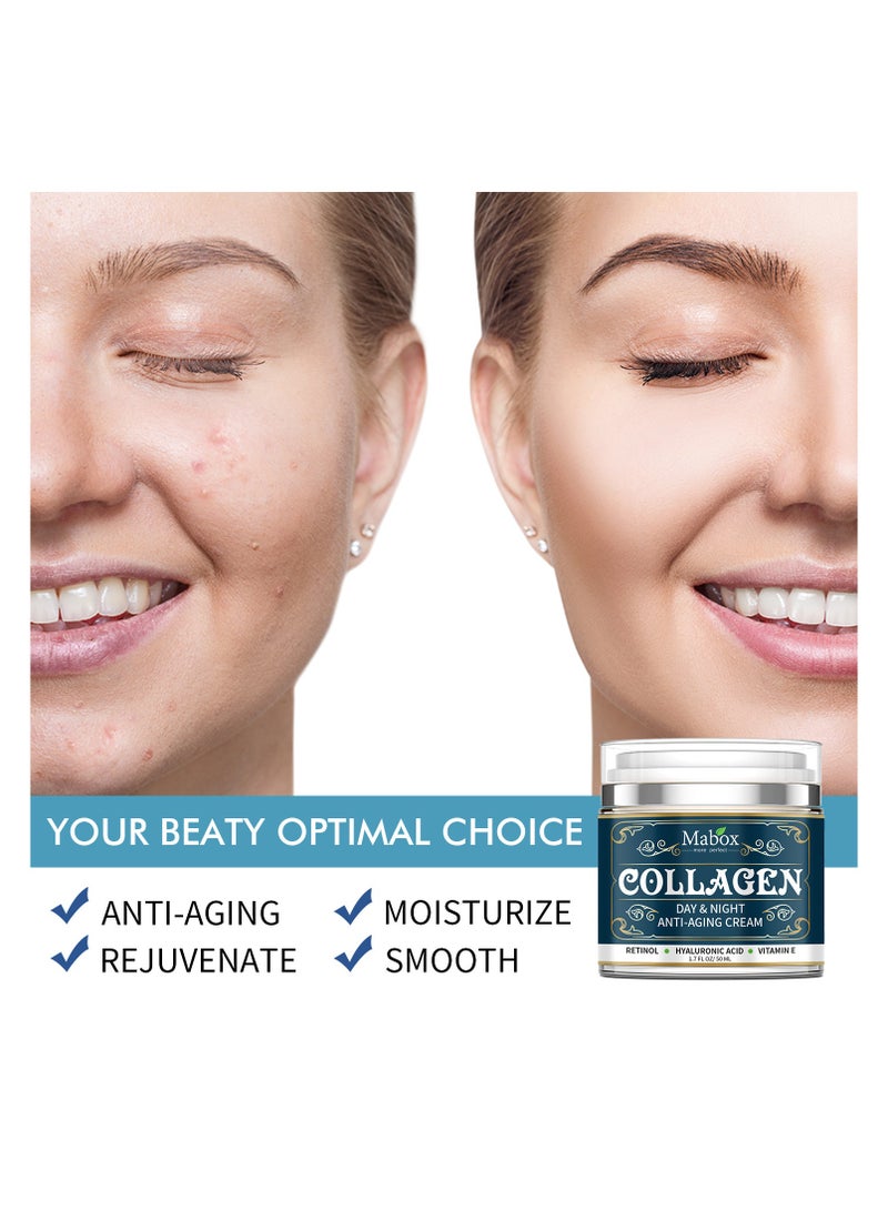 MABOX Cosmetics Hydrating Facial Cream Collagen Cream Hydrating and Moisturizing Skin Care Products - Image 2