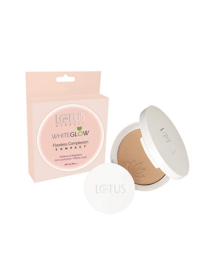 LOTUS HERBALS Whiteglow Flawless Complexion Compact - Rich Ivory C1 | Matte Look | Spf 25 | Anti Pollution | 10G  - Image 1