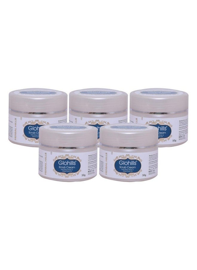 HERBAL HILLS Glohills Scrub 50 Gram Cream (50 Gram Pack Of 5)  - Image 1