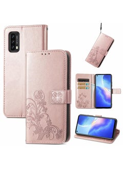 erorex Case For Blackview A90 Four-leaf Clasp Embossed Buckle Mobile Phone Protection Leather Case with Lanyard & Card Slot & Wallet & Bracket Function  - Image 1