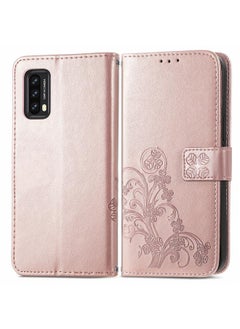 erorex Case For Blackview A90 Four-leaf Clasp Embossed Buckle Mobile Phone Protection Leather Case with Lanyard & Card Slot & Wallet & Bracket Function  - Image 2