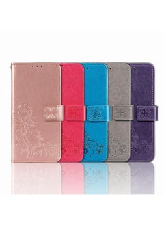 erorex Case For Blackview A90 Four-leaf Clasp Embossed Buckle Mobile Phone Protection Leather Case with Lanyard & Card Slot & Wallet & Bracket Function  - Image 5