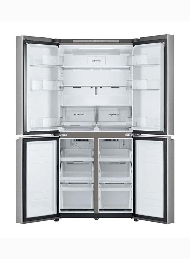 LG (Gross) 594L / (Net) 464L Capacity French Door Refrigerator-Next8 ThinQ™ Smart Control, Inverter Linear Compressor™ GR-B29FFLZB Prime Silver - Image 3