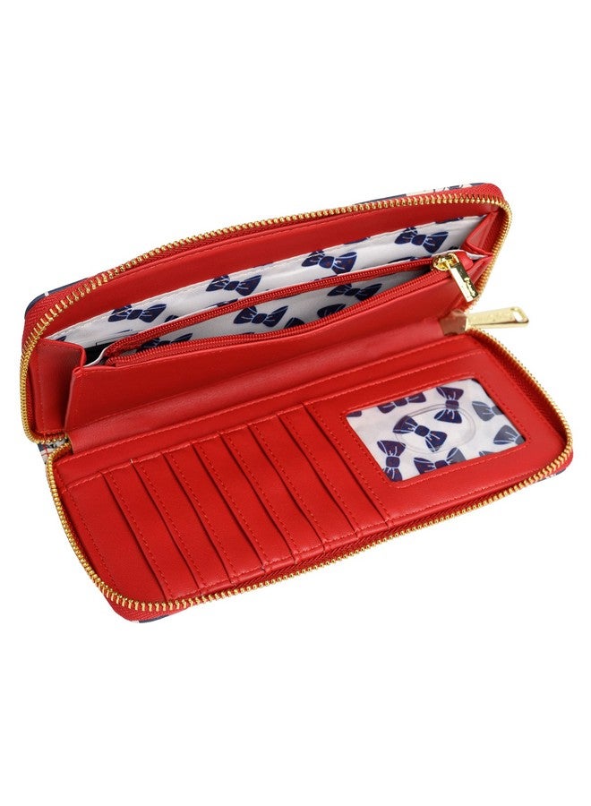 Loungefly محفظة ديزني ميكي وميني ماوس بسحاب من الجلد الصناعي - Image 3