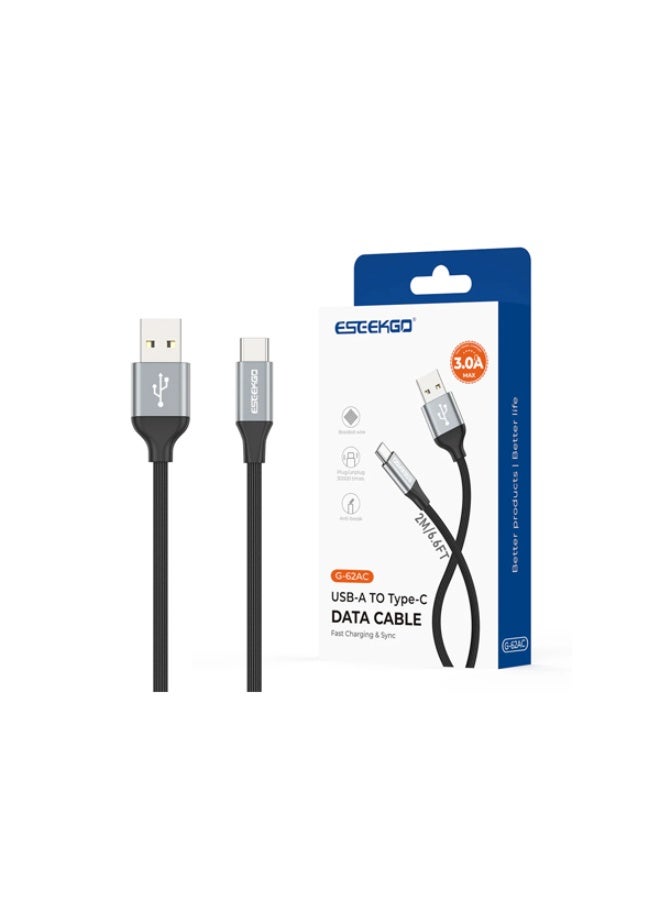 ESEEKGO G-62AC 2M USB to Type-C Cable Fast Charging & Data Transfer - Image 1