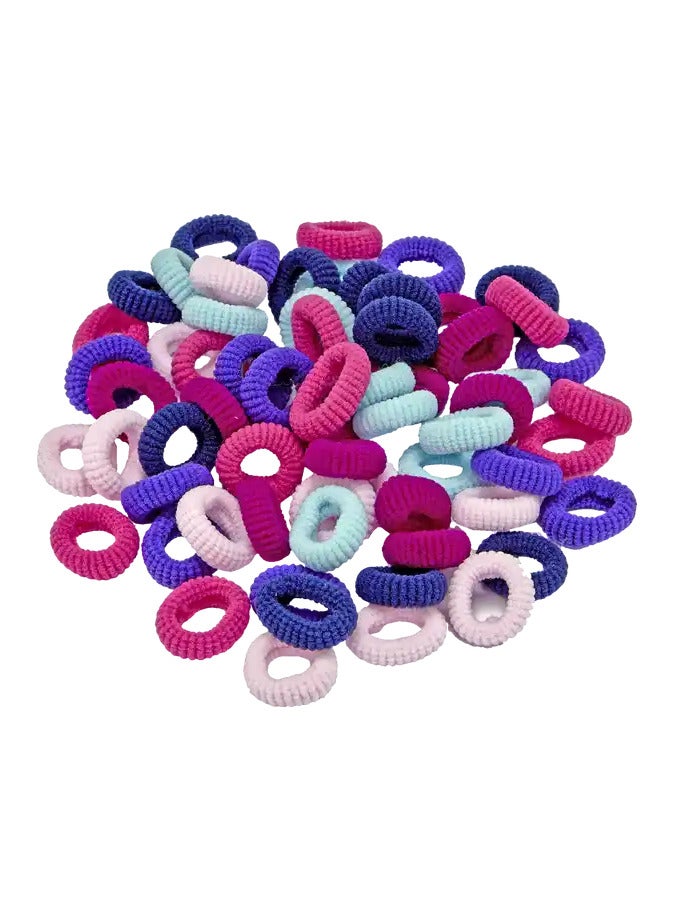 ROSSMANN German Brand, Magical Unicorn Braided Rubber Hair Tie Set – 66 Pieces with Playful Storage Bag,also - Image 2