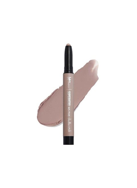 Superhero No-Tug Waterproof Eyeshadow Stick, Transformative Taupe - Pale Matte Gray - Longwear, Blendable Cream Eyeshadow with Built-In Primer - Suitable for Sensitive Eyes - 0.05 oz