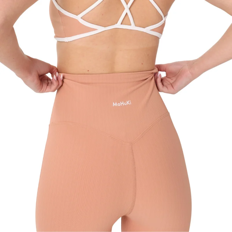 موهوكي موهوكي Olivia ليقنز مضلع بخصر مرتفع - Dark Orange