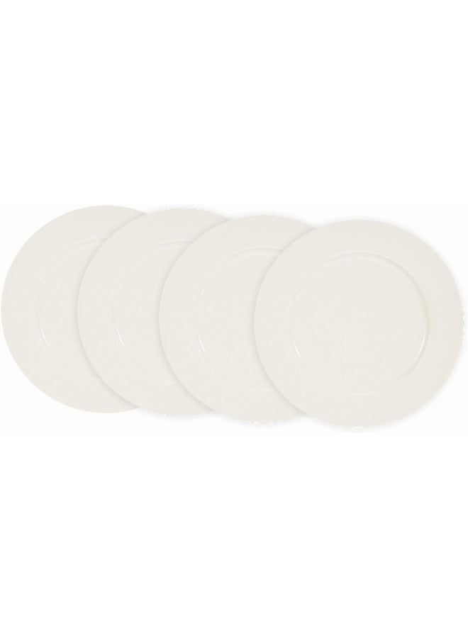 Symphony 28 Cm Round Plate Set - 4 Pieces - White - Image 1