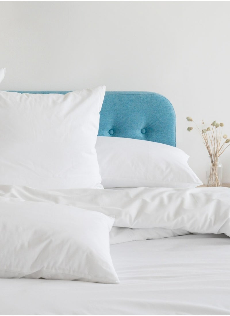 GOODNIGHT Cotton Surface Pillow Hypoallergenic Side And Back Sleeping Pillows For Neck And Shoulder Support White  - Image 4