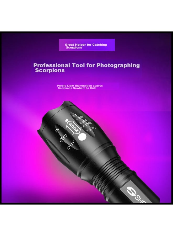 Shenyu Dual-light Source Uv Lamp, Money Counter Flashlight, High-intensity Long-range Rechargeable Outdoor Long Battery Life Light For Catching Snakes And Monkeys - Image 3