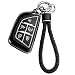 JOYEAR for Cadillac Keychain with Key Fob Cover Compatible with 20202025 ATS CT5 CT6 XT4 XT5 XTS 5ButtonsSilverBlack - Image 2