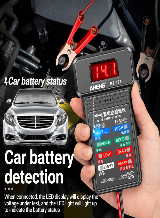 ANENG BT-171 12V Multifunctional Battery Testers Status-Indicator Auto Repair Industry Detection with LED Reverse Display Screen Electrician Tool - Image 5
