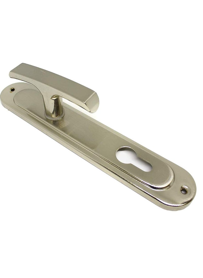 Generic Auto door lock for apartment with cylinder computer 5 key lock with silver apartment door handle  - Image 2