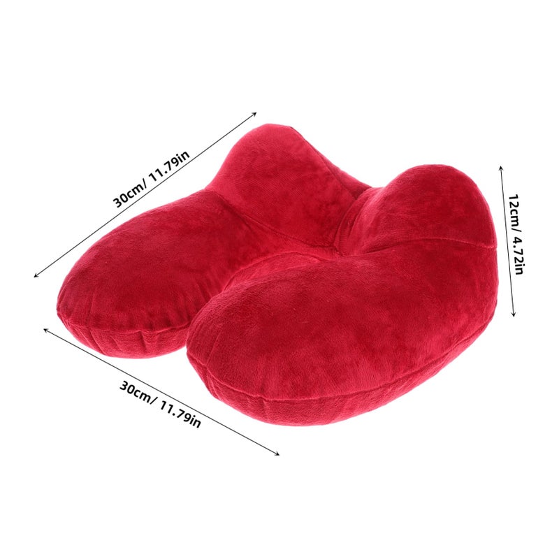 Inflatable Neck Pillow U Shaped for Travel Airplane Car Office Removable Washable Cover - Image 3