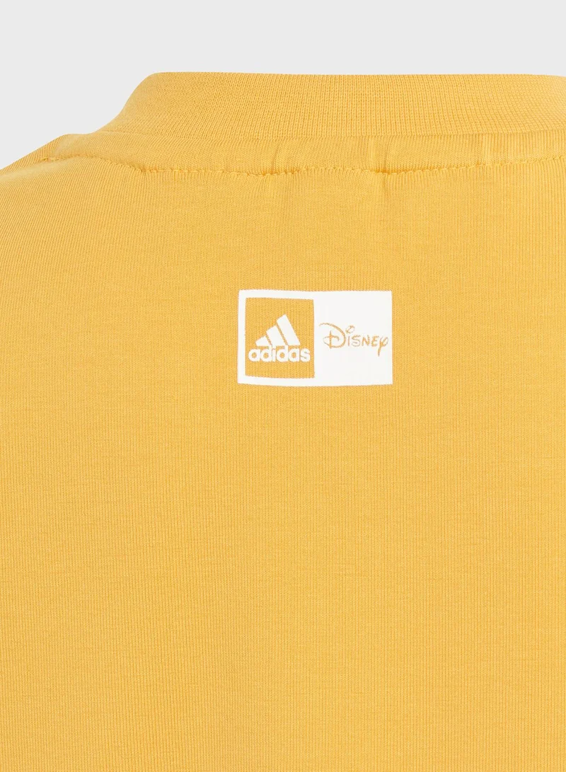adidas مجموعة تي شيرت ديزني ميكي ماوس للأطفال الصغار