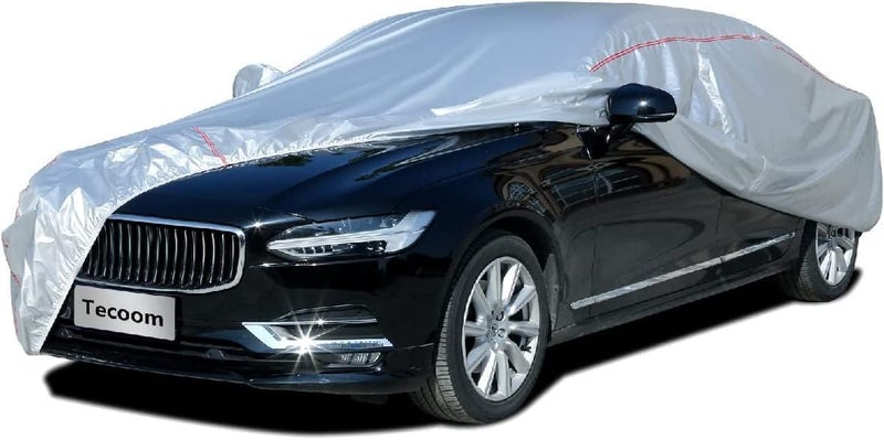 Tecoom Car Cover Waterproof All Weather Fit For Tesla Model 3 Toyota Corolla 20002023 Honda Civic 19912023 Kia StingerForte Subaru Legacy Audi A3A4A5 etc Car Cover Sedan With LockDoor Zipper