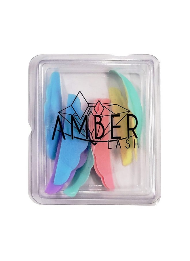 Amber Lash Rods For Eyelash Liftingperming Colorful Reusable Soft Silicone Rods Durable And Flexible Rolly Curly 5 Different Curl Sizes And Lengths Easy Application And Removal  - Image 1