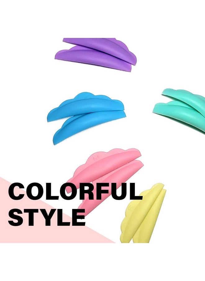Amber Lash Rods For Eyelash Liftingperming Colorful Reusable Soft Silicone Rods Durable And Flexible Rolly Curly 5 Different Curl Sizes And Lengths Easy Application And Removal  - Image 3