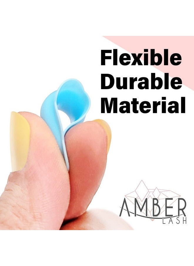 Amber Lash Rods For Eyelash Liftingperming Colorful Reusable Soft Silicone Rods Durable And Flexible Rolly Curly 5 Different Curl Sizes And Lengths Easy Application And Removal  - Image 4