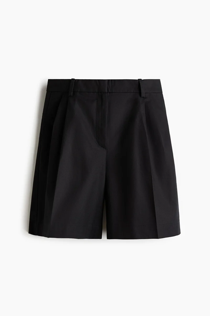 H&M Linen-blend tailored shorts