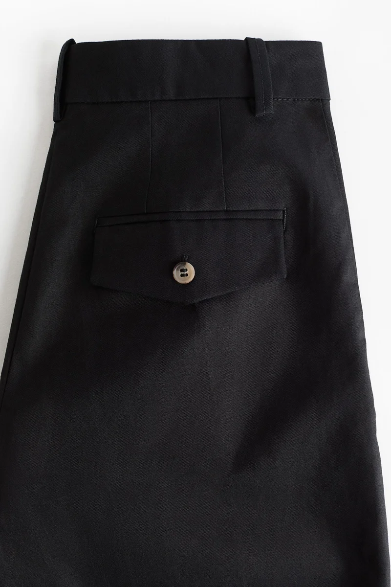 H&M Linen-blend tailored shorts