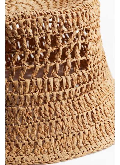 اتش اند ام Straw bucket hat