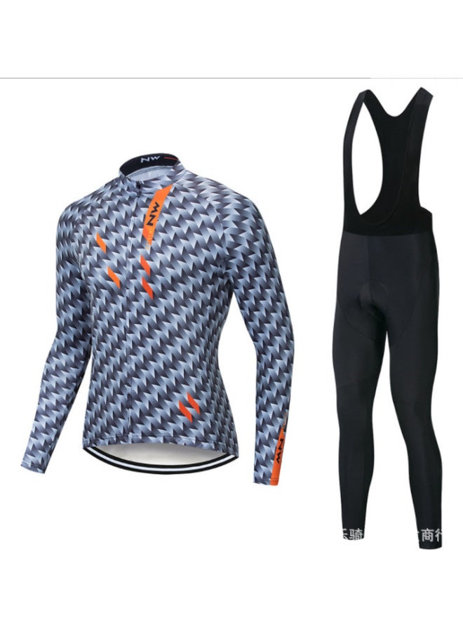 Nw Autumn And Winter Cycling Suit Long-sleeved Suit Men's And Women's Quick-drying Highway Mountain Bike Suit Outdoor Cycling Equipment