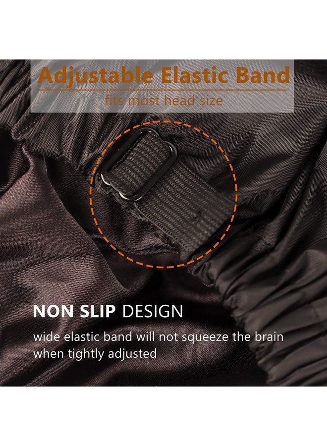 Himoswis Shower Cap For Braids,Extra Large Shower Cap For Women,Braid Shower Cap For Long Braids,Adjustable Jumbo Shower Cap Reusable Waterproof For Thick Long Hair,Locs (X-Large,Black) - Image 4