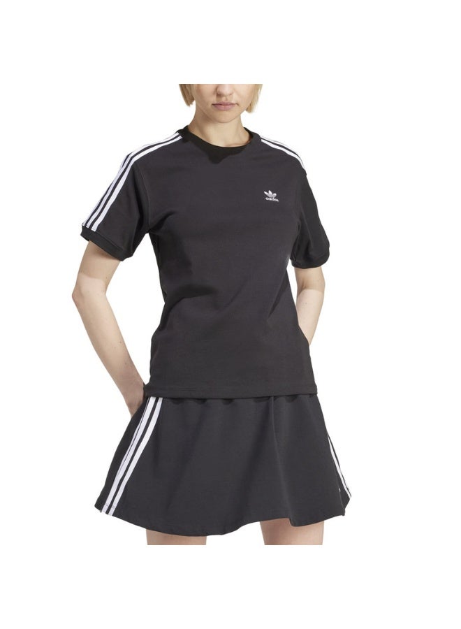 Adidas adidas 3 STRIPE TEE Black Originals Women T-SHIRTS  - Image 4