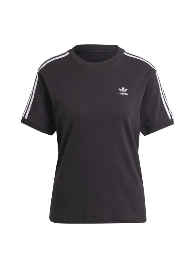 Adidas adidas 3 STRIPE TEE Black Originals Women T-SHIRTS