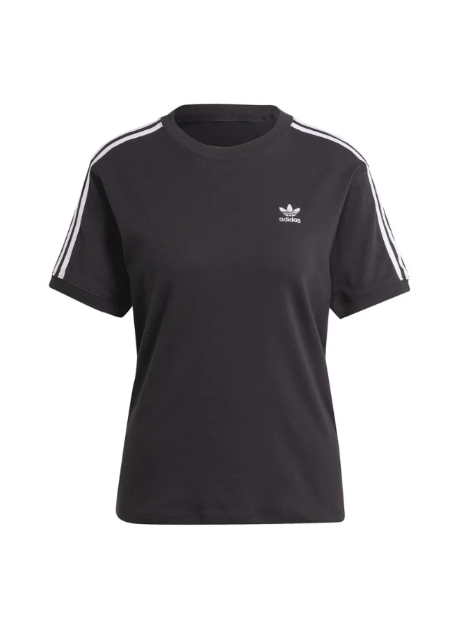 Adidas adidas 3 STRIPE TEE Black Originals Women T-SHIRTS