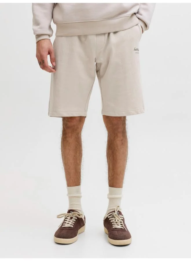 JACK & JONES Logo Drawstring Sweat Shorts