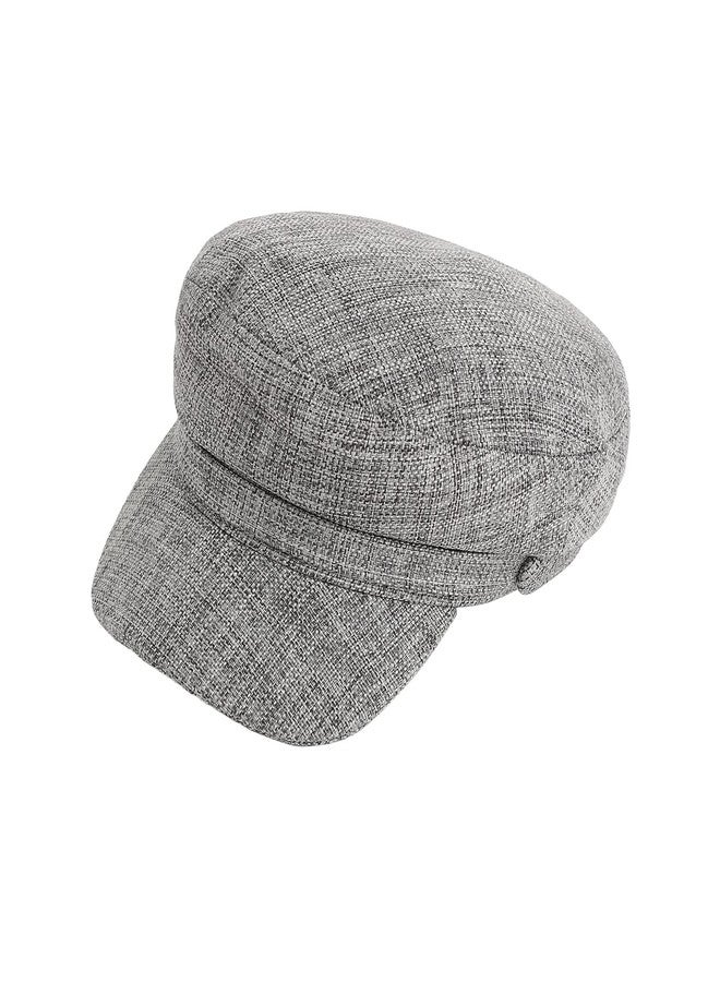 French Accent Men Solid Grey Bretan Cap for Outdoor Everyday Wear | UV Protection | Lightweight | | Quick-Drying | Fashion Casual Headwear Accessories for Men and Boys (2011) - Image 1
