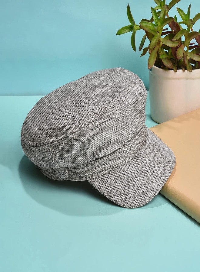 French Accent Men Solid Grey Bretan Cap for Outdoor Everyday Wear | UV Protection | Lightweight | | Quick-Drying | Fashion Casual Headwear Accessories for Men and Boys (2011) - Image 2