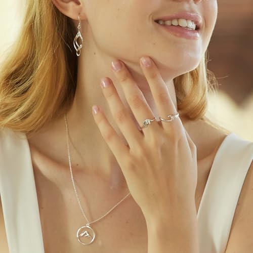 Boma Jewelry Sterling Silver Circle Mountain Pendant Necklace, 18 Inches - Image 3