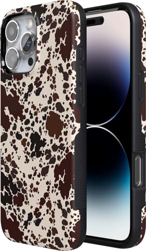 Casely iPhone 16 Pro Max Case Cowgirl Envy Cow Print Bold Protective Design Compatible with MagSafe - Image 3