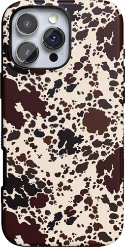 Casely iPhone 16 Pro Max Case Cowgirl Envy Cow Print Bold Protective Design Compatible with MagSafe - Image 1