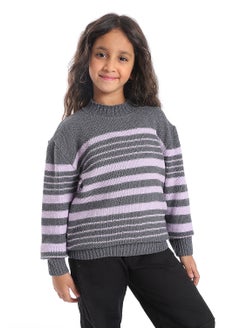 Caesar Girls Wool Pullover With Mutlicolour Design  - Image 1