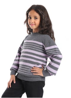 Caesar Girls Wool Pullover With Mutlicolour Design  - Image 4