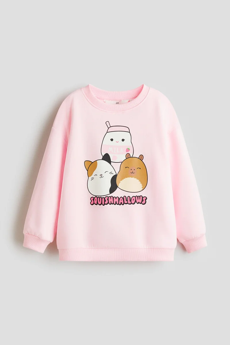 اتش اند ام سويت شيرت مزيّنة بطبعة