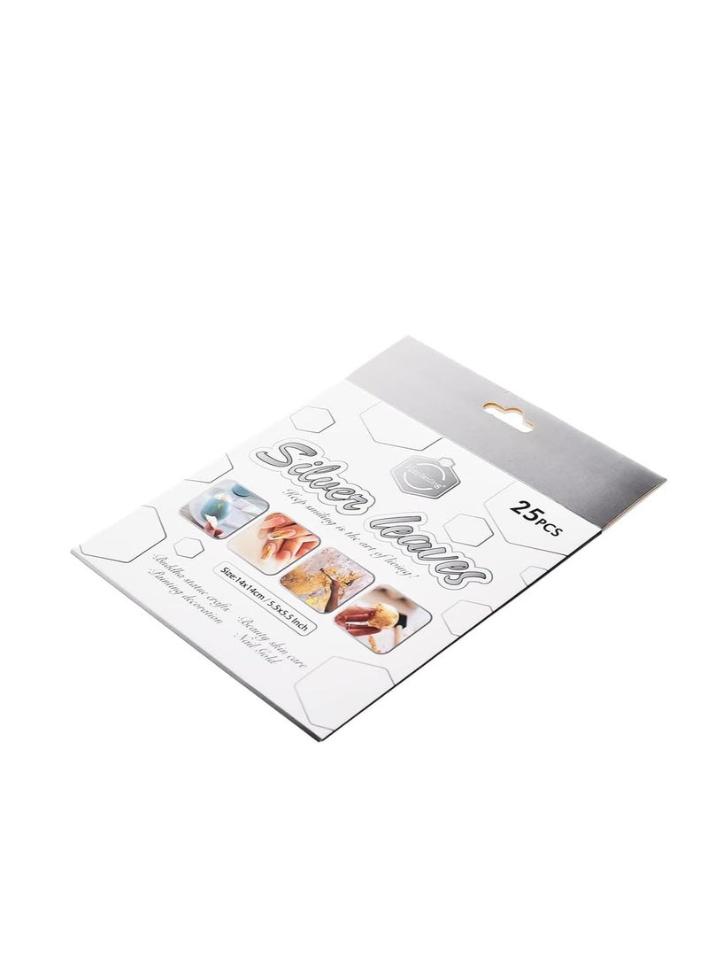 KEEP SMILING Silver Metallic Flakes Resin Flakes  - 25sheets - No:SJB-0003S - Image 2