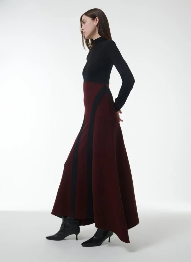 Leem High-Neck Knitted Dress