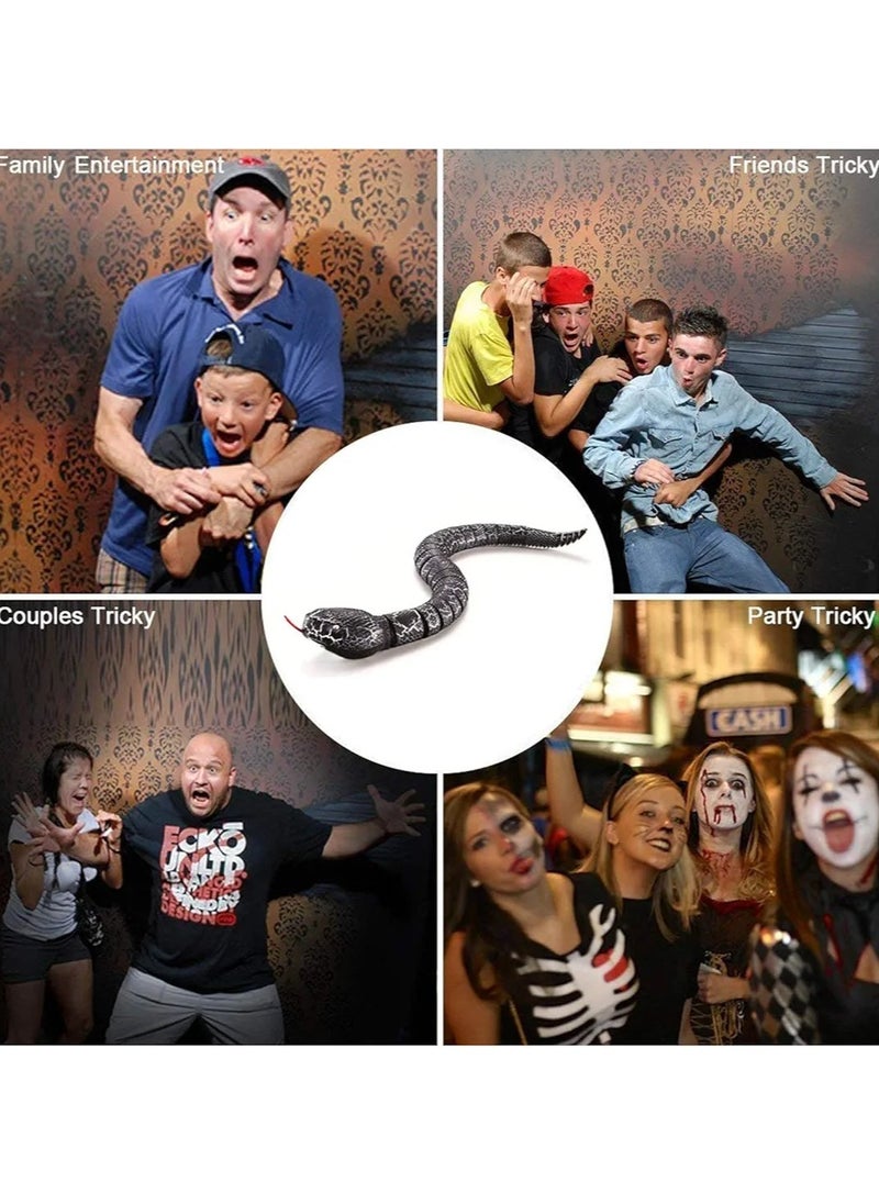 Remote Control Snake Toy, 16" Infrared RC Realistic Rechargeable Rattlesnake Snake Toy with Retractable Tongue And Swinging Tail, For Kids Children Halloween Christmas Party Birthday Gifts  - Image 2