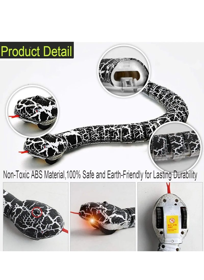 Remote Control Snake Toy, 16" Infrared RC Realistic Rechargeable Rattlesnake Snake Toy with Retractable Tongue And Swinging Tail, For Kids Children Halloween Christmas Party Birthday Gifts  - Image 3